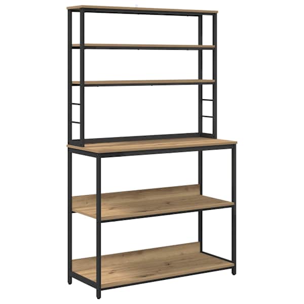 vidaXL K&ouml;&ouml;giriiul 5 tasandit 100 x 40 x 168 cm Tehispuit K&auml;sit&ouml;&ouml;puu