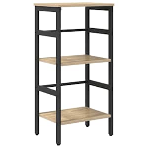 vidaXL Raamatukapp 2 tasandit 40 x 29,5 x 81 cm Tehispuit Sonoma tamm