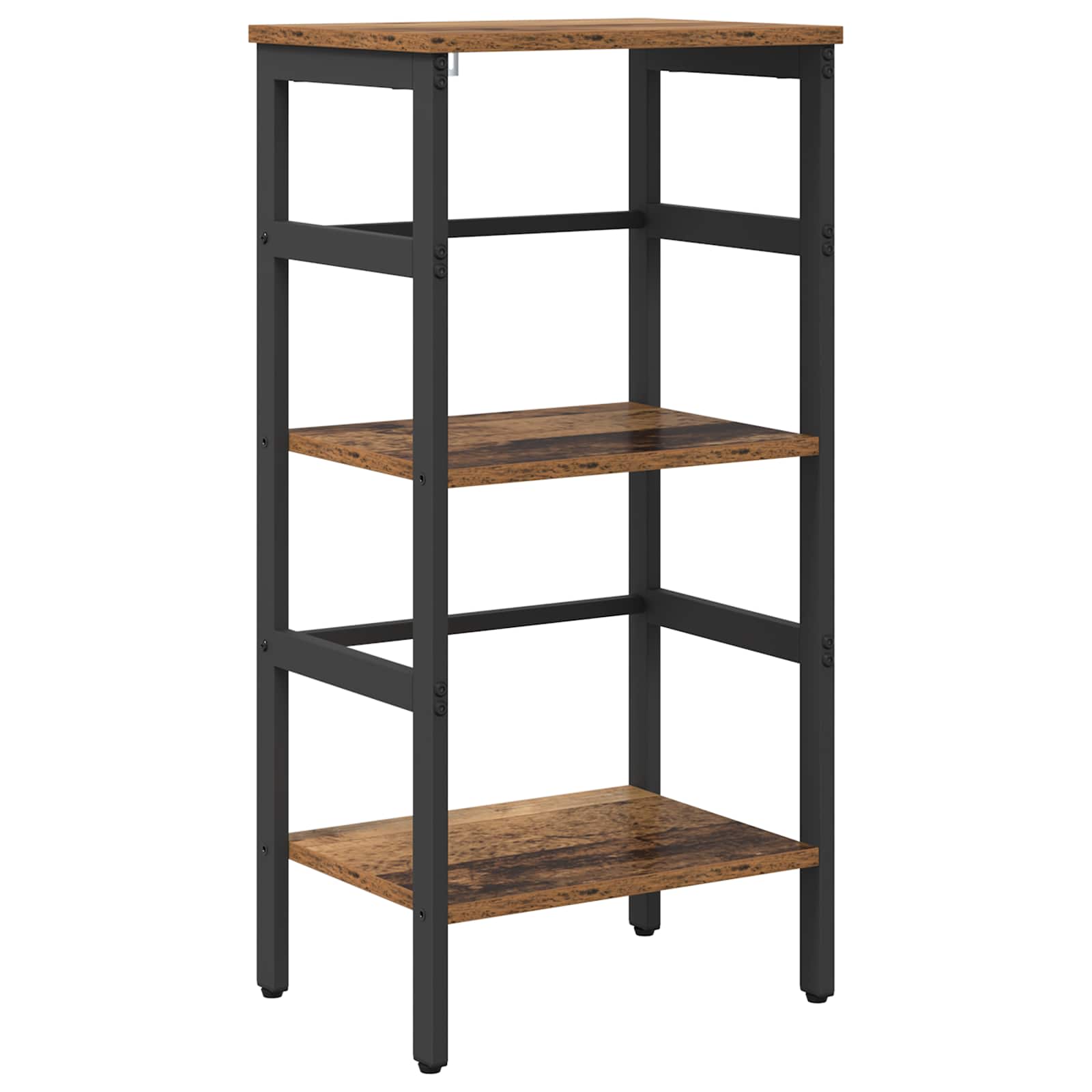 vidaXL Regál na knihy Staré drevo 40 x 29,5 x 81 cm Kompozitné drevo