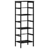 vidaXL Raamatukapp 3 tasandit 40 x 29,5 x 115 cm Tehispuit Must tamm