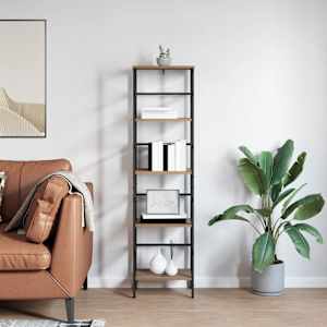 Knihovna Artisanový dub 40 x 29,5 x 149 cm kompozitní dřevo - obrázek 4