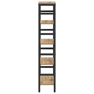 Knihovna Artisanový dub 40 x 29,5 x 149 cm kompozitní dřevo - obrázek 6