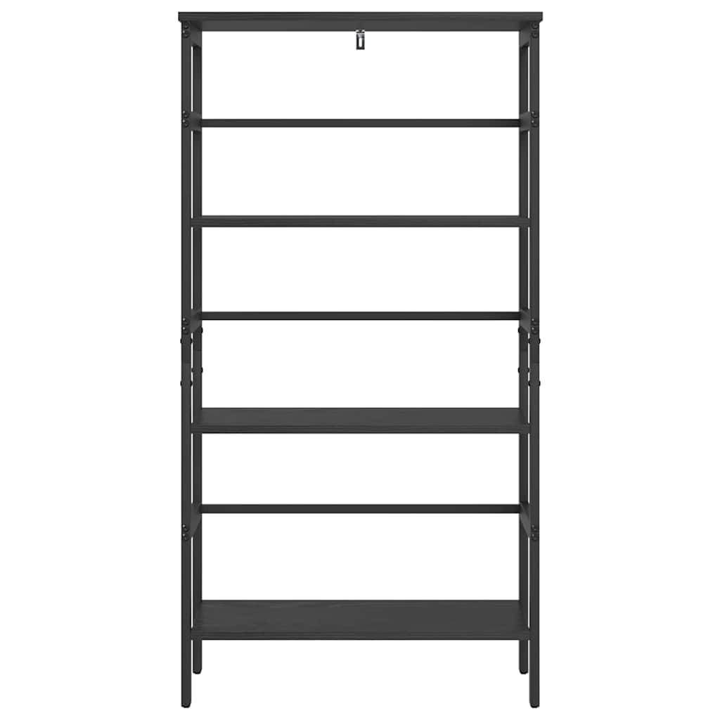 Raamatukapp Must tamm 60 x 29,5 x 115 cm Tehispuit - Image 5