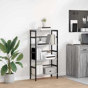 Knjižna polica Siva Sonoma 60 x 29,5 x 115 cm Konstruiran les