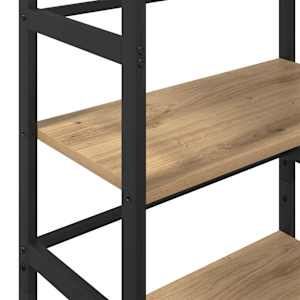 Knihovna Artisanový dub 60 x 29,5 x 115 cm kompozitní dřevo - obrázek 8