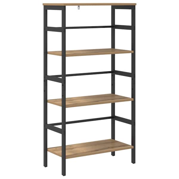 vidaXL Raamatukapp 3 tasandit 60 x 29,5 x 115 cm Tehispuit K&auml;sit&ouml;&ouml;puu