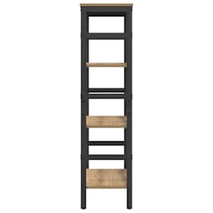 Knihovna Artisanový dub 60 x 29,5 x 115 cm kompozitní dřevo - obrázek 6