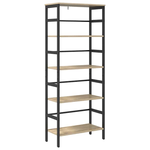 vidaXL Raamatukapp 4 tasandit 60 x 29,5 x 149 cm Tehispuit Sonoma tamm