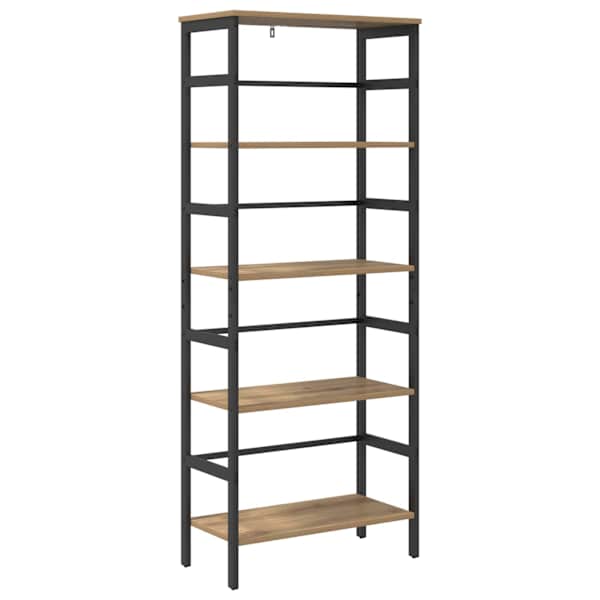 vidaXL Raamatukapp 4 tasandit 60 x 29,5 x 149 cm Tehispuit K&auml;sit&ouml;&ouml;puu