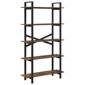 vidaXL Raamatukapp 5 tasandit 100 x 33,5 x 178 cm Tehispuit