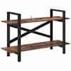 vidaXL Raamatukapp Suitsutatud tamm 100 x 33,5 x 64 cm Tehispuit