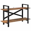 vidaXL Raamatukapp 2 tasandit 100 x 33,5 x 64 cm Tehispuit Vana puit