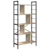 vidaXL Raamatukapp 9 tasandit 75 x 30 x 156 cm Tehispuit Sonoma tamm