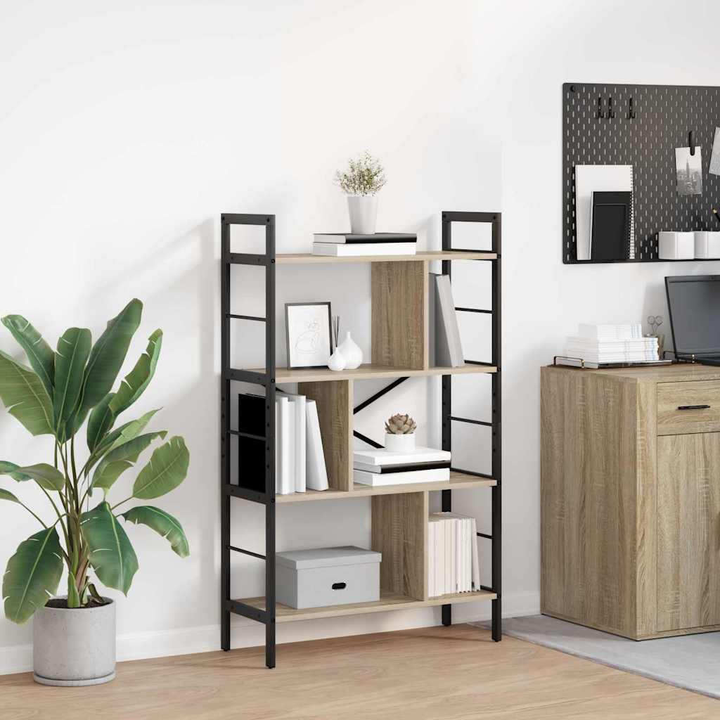 Mobilă și Mobilier - Raft pentru cărți Stejar Sonoma 75 x 30 x 123,5 cm