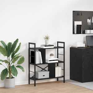 Knjižna polica Črna Orehovina 75 x 30 x 91 cm Konstruiran les