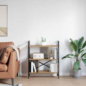 Knihovna Artisanový dub 75 x 30 x 91 cm kompozitní dřevo - obrázek 4