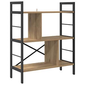 vidaXL Raamatukapp 5 tasandit 75 x 30 x 91 cm Tehispuit K&auml;sit&ouml;&ouml;puu