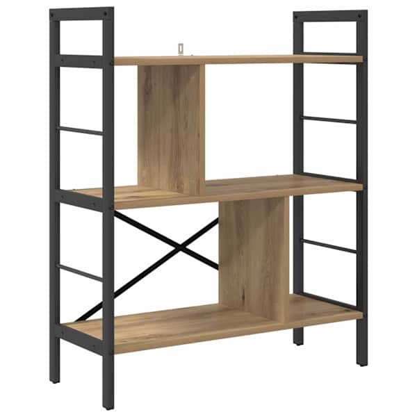 vidaXL Raamatukapp 5 tasandit 75 x 30 x 91 cm Tehispuit K&auml;sit&ouml;&ouml;puu