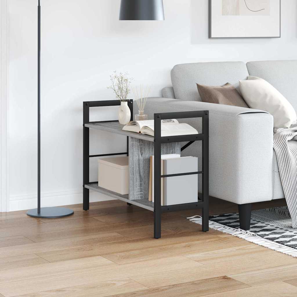 Mobilă și Mobilier - Raft pentru cărți Gri Sonoma 75 x 30 x 58,5 cm Lemn compozit