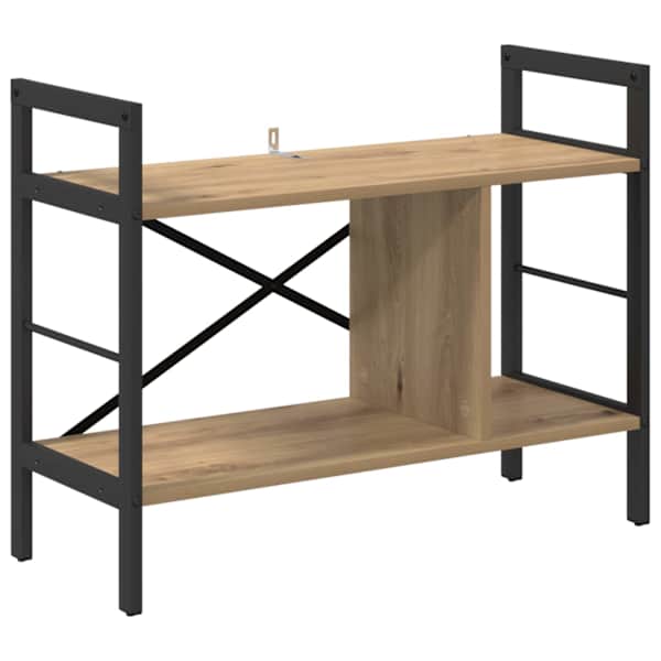 vidaXL Raamatukapp 3 tasandit 75 x 30 x 58,5 cm Tehispuit K&auml;sit&ouml;&ouml;puu
