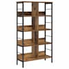 vidaXL Raamatukapp 8 tasandit 82 x 32 x 144,5 cm Tehispuit Vana puit