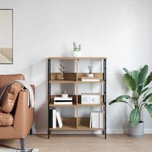 Knihovna Artisanový dub 82 x 32 x 112 cm kompozitní dřevo - obrázek 4