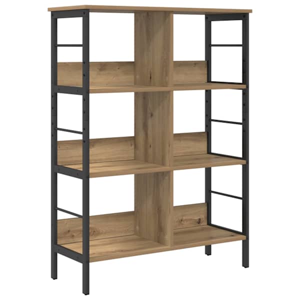 vidaXL Raamatukapp 6 tasandit 82 x 32 x 112 cm Tehispuit K&auml;sit&ouml;&ouml;puu