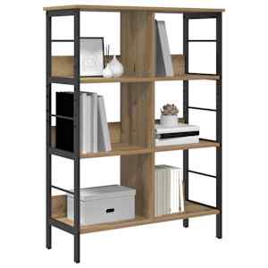 Knihovna Artisanový dub 82 x 32 x 112 cm kompozitní dřevo - obrázek 3