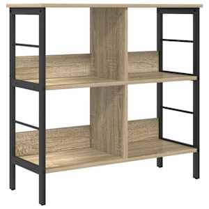 vidaXL Raamatukapp 4 tasandit 82 x 32 x 79 cm Tehispuit Sonoma tamm