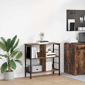 Knjižna polica Dimljeni oreh 82 x 32 x 79 cm Konstruiran les