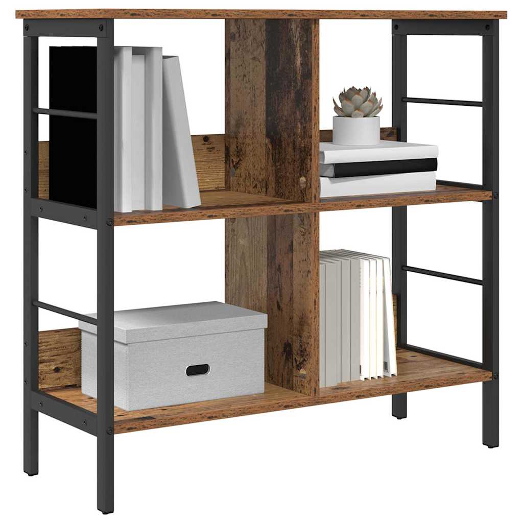 vidaXL Boekenkast Oud Hout 82 x 32 x 79 cm Bewerkt hout