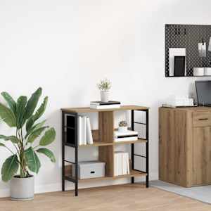 Knjižna polica Umetni hrast 82 x 32 x 79 cm Konstruiran les