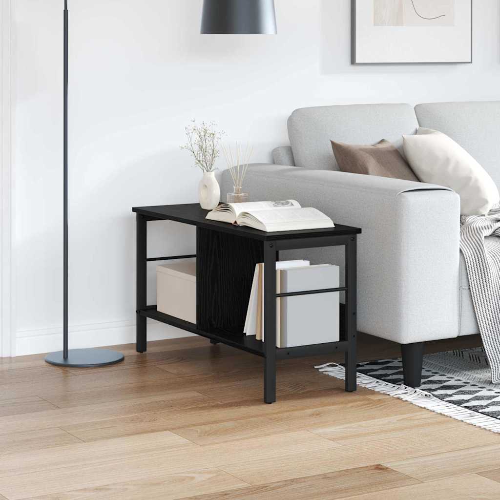 Biblioteci și etajere - Raft pentru cărți Stejar Negru 82 x 32 x 47 cm Lemn compozit