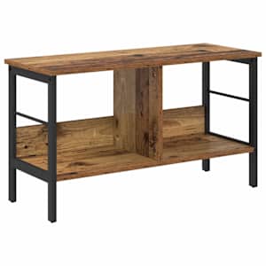 vidaXL Raamatukapp 2 tasandit 82 x 32 x 47 cm Tehispuit Vana puit