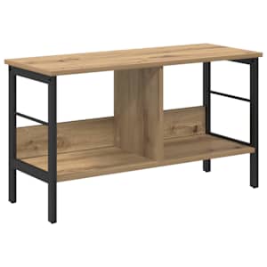 vidaXL Raamatukapp 2 tasandit 82 x 32 x 47 cm Tehispuit K&auml;sit&ouml;&ouml;puu
