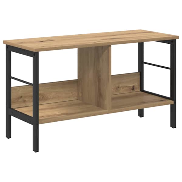 vidaXL Raamatukapp 2 tasandit 82 x 32 x 47 cm Tehispuit K&auml;sit&ouml;&ouml;puu