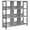 vidaXL Raamatukapp 9 tasandit 102 x 32 x 104,5 cm Tehispuit