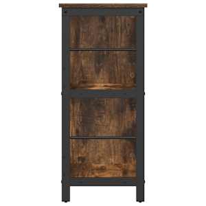 Knihovna Kouřový dub 102 x 32 x 72,5 cm kompozitní dřevo - obrázek 6