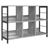 vidaXL Raamatukapp 6 tasandit 102 x 32 x 72,5 cm Tehispuit Hall Sonoma