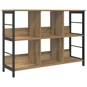 vidaXL Raamatukapp 6 tasandit 102 x 32 x 72,5 cm Tehispuit K&auml;sit&ouml;&ouml;puu