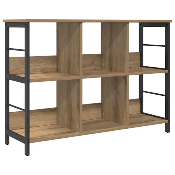 vidaXL Raamatukapp 6 tasandit 102 x 32 x 72,5 cm Tehispuit K&auml;sit&ouml;&ouml;puu