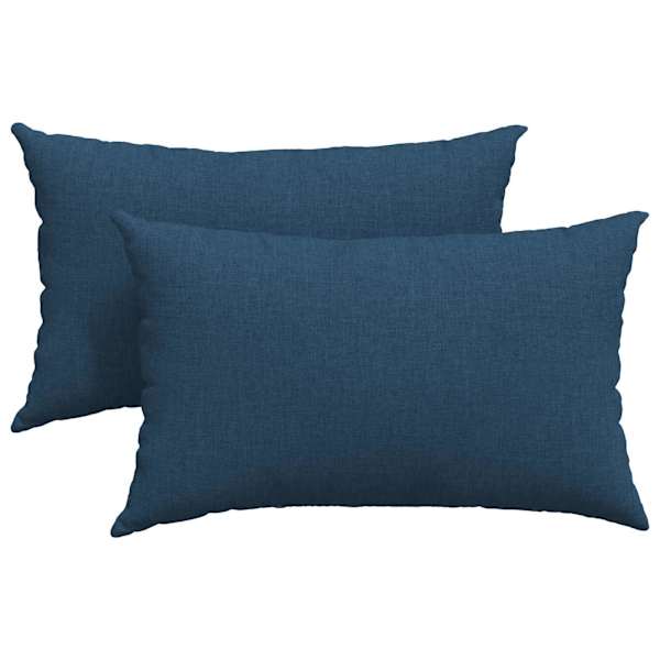 vidaXL Diivanipadjad 2 tk kangas Sinine 50 x 30 cm