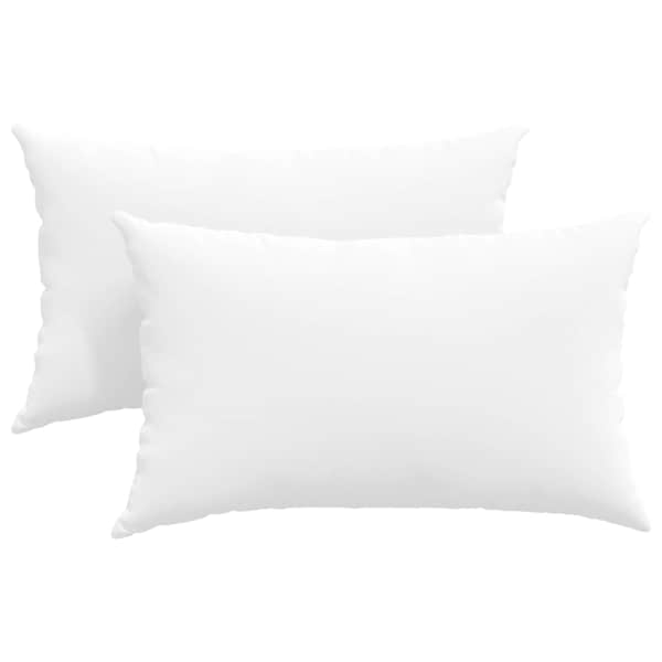 vidaXL Diivanipadjad 2 tk kangas Valge 50 x 30 cm