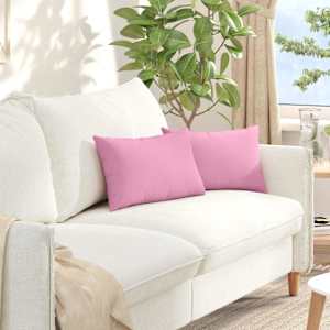 Pohovkové polštáře 2 pcs Růžová 50 x 30 cm textil - obrázek 1
