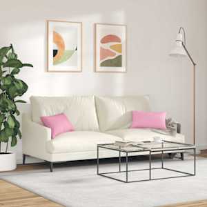 Pohovkové polštáře 2 pcs Růžová 50 x 30 cm textil - obrázek 4