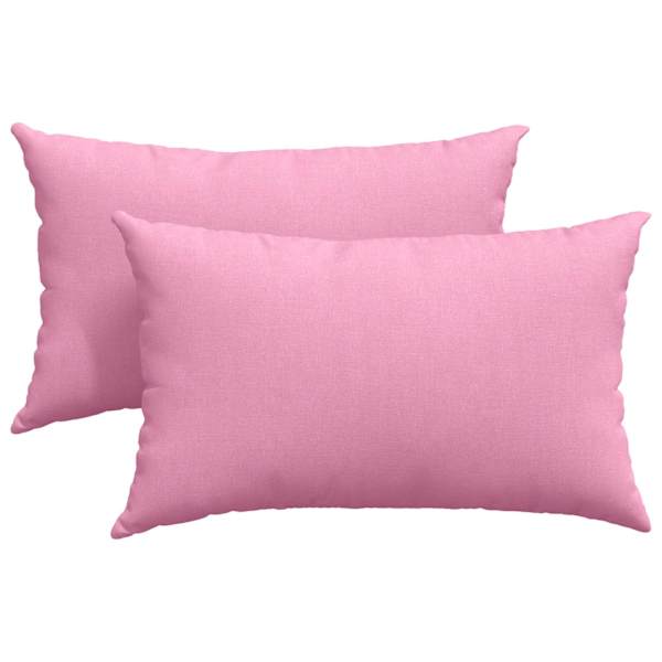 vidaXL Diivanipadjad 2 tk kangas Roosa 50 x 30 cm