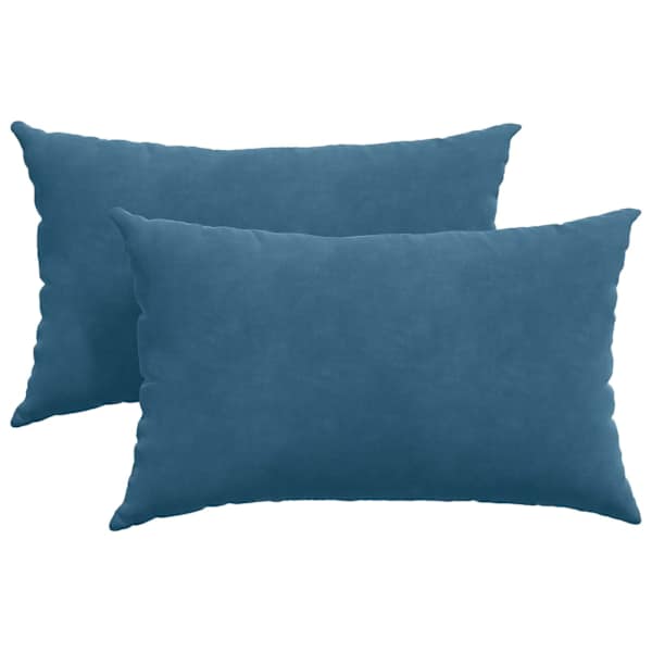 vidaXL Diivanipadjad 2 pcs Sinine 50 x 30 cm Korter kangas