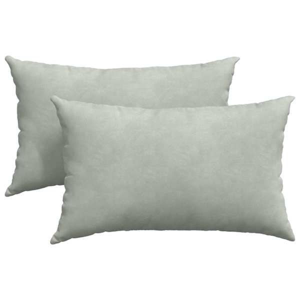 vidaXL Diivanipadjad 2 pcs Helehall 50 x 30 cm Korter kangas