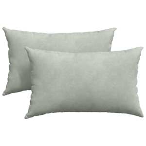 Pohovkové polštáře 2 pcs Světle šedá 50 x 30 cm Žebrovaná látka - obrázek 2