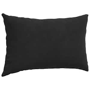Pohovkové polštáře 2 pcs Černá 50 x 30 cm Žebrovaná látka - obrázek 5
